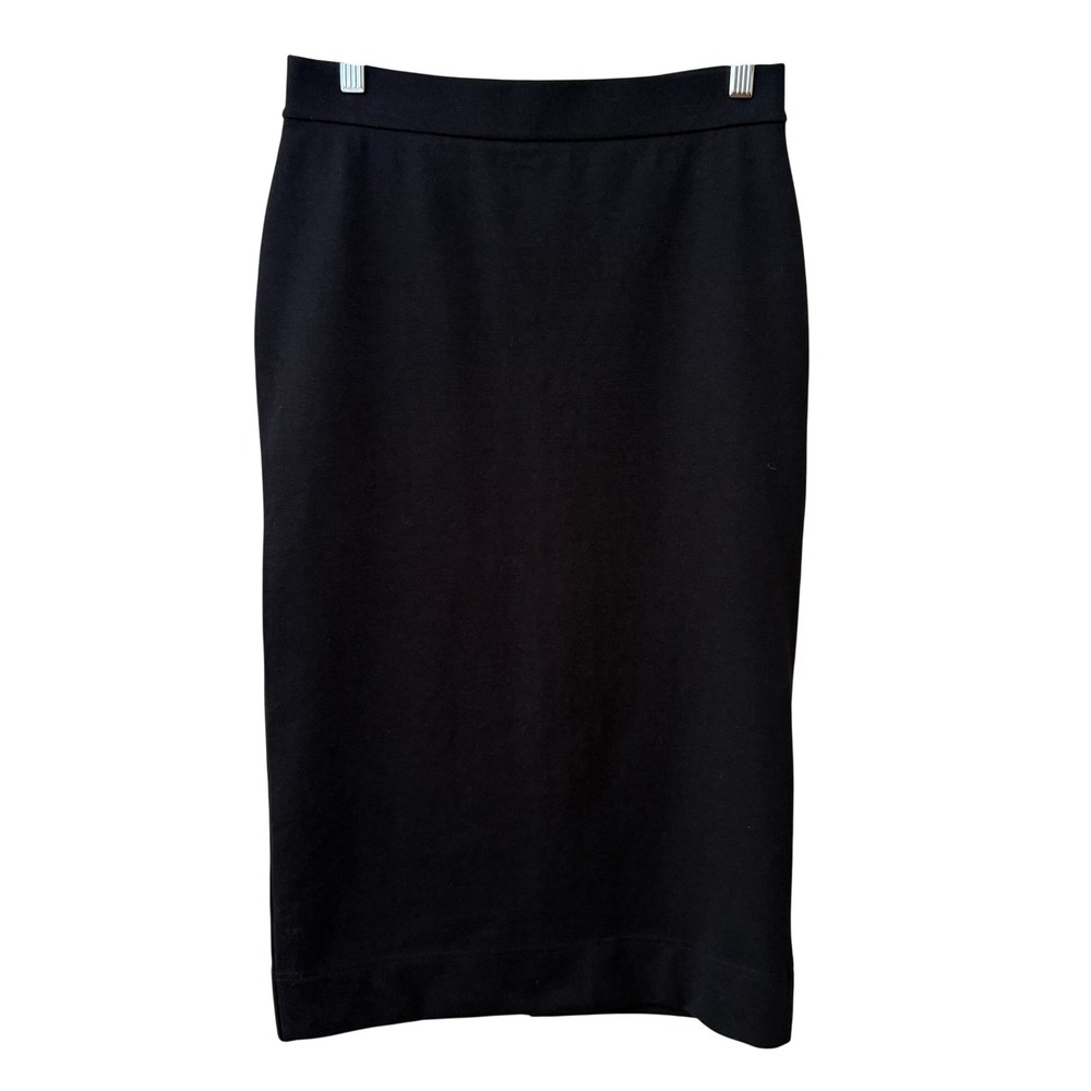Marc by Marc Jacobs Womens Pencil Midi Skirt Cotton Size Small Black Back Zip